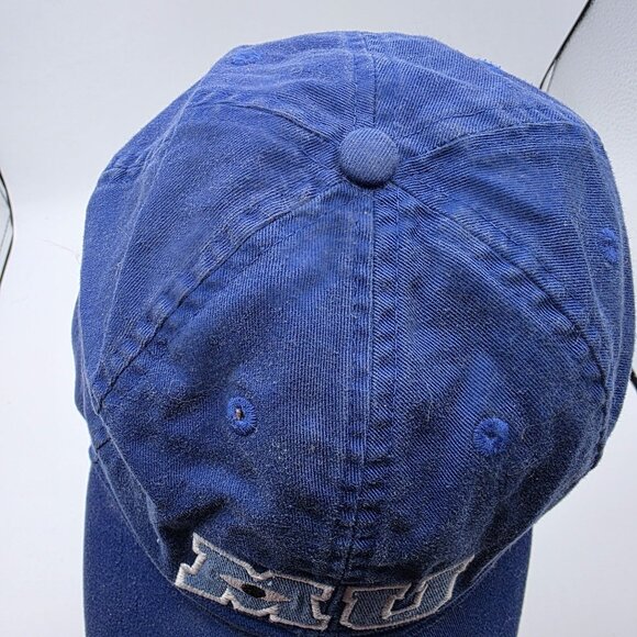 Disney Monsters University Blue Baseball Hat Cap With Annual Pass Pin Adult Size - Picture 8 of 11